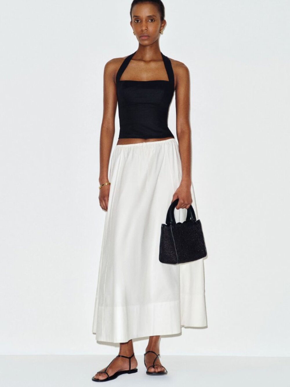 Reformation Malika Halter Linen Top